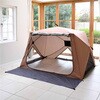 YZAG-180 パッとサッとテント専用 インナーマット レジャーシート 8mm 厚手 大判 ジョイント式 YAMAZEN(山善) 71957028