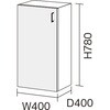 XQCE5L11KTMDV 多用途収納 ローユニット(H780) W400 Panasonic(パナソニック) 72014410