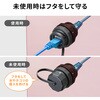 ADT-EX-6ASTPWPC RJ-45用中継アダプタ CAT6A STP防水防塵 サンワサプライ 72105297