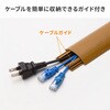 CA-R50LM ケーブルカバー ライト木目 サンワサプライ 72105455