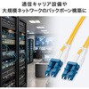 HKB-MOS2LCLC-10 光ファイバケーブル OS2 サンワサプライ 72105839