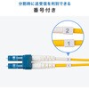 HKB-MOS2LCLC-20 光ファイバケーブル OS2 サンワサプライ 72105857