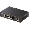 LAN-GIGAPOE55 PoEスイッチングハブ Giga対応 5ポート サンワサプライ 72106311