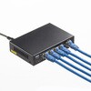 LAN-GIGAPOE55 PoEスイッチングハブ Giga対応 5ポート サンワサプライ 72106311