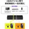SW-KVM2DPUUS パソコン自動切替器 エミュレーション非搭載 サンワサプライ 72106435