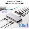 USB-CVDK21 ドッキングステーション USB TypeC サンワサプライ 72106521