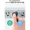 T-T05-31020LGRS 電源タップ 延長コード 10個口 3P マグネット 雷ガード 抜け止め コード側5口一括スイッチ オフィス 会議室 コンセント エレコム 72120119