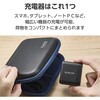 ACDC-PD12770BK USB 充電器 70W PD PPS対応 3ポート USB-C×2+USB-A GaN II コンパクト AdjustCharge搭載 折りたたみプラグ エレコム 72120207