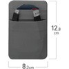 AFF-PCP001-GY パソコン ポケット 貼り付け式 2ポケット 小物用 AFF WARE 72124651
