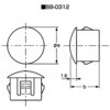BB-0312-IV エンドキャップ ブラインドブッシュ コンベックス 72124958