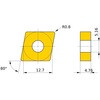 CNMG120408-LM MC7125 ステンレス鋼旋削加工用コーテッド超硬チップ MC/MP7100シリーズ 80°菱形ネガ MC7125 三菱 72128948