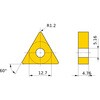 TNMG220412-MM MP7135 ステンレス鋼旋削加工用コーテッド超硬チップ MC/MP7100シリーズ 正三角形ネガ MP7135 三菱 72133735