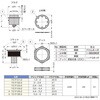 151F-02-2 カムロックファスナー251F型、151F型 LAMP(スガツネ工業) 72142300