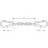 2-A BB3 ステンレス 金具付きチェーン 2-A 両端スナップフック付 水本機械製作所 72142528
