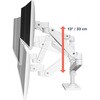 45-710-290 エルゴトロン LX Pro デュアル モニターアーム 縦/横型 2画面 ホワイト グロメットマウント取り付け 24インチ(3.6～20kg)まで VESA規格対応 ERGOTRON(エルゴトロン) 72152696