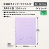 FC-122GA(84895) 年組氏名クリアーファイル FF 20P PLUS(プラス)[文具] 72168611