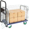 シズかるスーパーNK150K-G 観音扉型金網台車・フットブレーキなし エヌケーキャリーキャスター 72189681