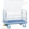 NK507L-ST 上蓋付き金網台車・両面開閉型・フットブレーキ付き エヌケーキャリーキャスター 72189988