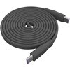Mate Flat Spiral Cable CtoC 1.5m ���C�g�u���b�N