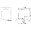 CFX175MS 外壁用ステンレス製換気口 深型フード ガラリ型 下部着脱タイプ ワイド水切り付 西邦工業 72372031
