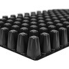 P-128 黒/白 10箱 プラグトレーPP アンドウケミカル 72499099