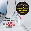 JYU-ACR0165W �����P�[�u���t��USB PD�[�d�� 65W MCO 72501129