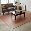 E1048 クッションフロア ダイニングラグ 幅100cm 幅140cm 幅182cm 撥水 日本製 ヘム巻き ユニベール 72501838