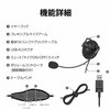 HS-EH01UBK ヘッドホン ヘッドセット マイク付き 有線 USB接続 片耳イヤーフックタイプ(左耳用) ミュートスイッチ付き 無指向性 軽量 テレワーク WEB会議 オンライン授業 ブラック エレコム 72830863