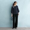 ESA1032 ENJOY ESA1032 BUMPY LIGHT BLOUSE オーバーブラウス(七分袖) カーシーカシマ 72914741
