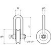 プーリーシャックル(合成樹脂車ベアリング入) AIOULE(ふじわら)