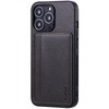 iPhone 13 Pro ポケット兼スタンド付PUレザーケース「SHELL CARD」 薄型 ストラップホール付 LEPLUS