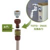GA-QA093 これエエやん 屋外用ホース接続セット (TOTOねじ式カップリング水栓 ワンタッチ ホースアダプター 接続 簡単 散水栓 カップリング水栓) GAONA(ガオナ) 73017431