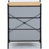 29034 KDファブリックチェスト パトラ 3段 GY 不二貿易 73025779