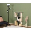 52279 S字ディスプレイラック 3段 オーク 不二貿易 73026409