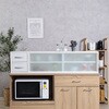 52288 カウンター上収納ラック 120幅 オークWH 不二貿易 73026716