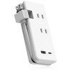 延長コード 電源タップ USB充電器 Type-C×1ポート USBA×1ポート ケーブル収納 エレコム