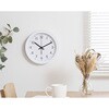 70476 電波掛時計 シンプル 25cm WH 不二貿易 73225900