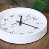 70476 電波掛時計 シンプル 25cm WH 不二貿易 73225900