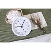 70476 電波掛時計 シンプル 25cm WH 不二貿易 73225900