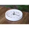 70476 電波掛時計 シンプル 25cm WH 不二貿易 73225900