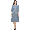 GOBL-2604-B7 オーバーブラウス 七分袖 レディース 制服 事務服 サーヴォ(旧:サンペックスイスト) 73297501