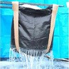 M-001DOW フレコンバッグ 水切りバッグ排出口ありタイプ 目合0.4mm 容量1.0m? Φ1100×H1080mm 黒 10枚セット グリーンクロス 73473955