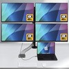 QUAD-USB-HDMI-ADAPT ディスプレイアダプター/USB-C接続/4画面/4K60Hz/140W USB PDパススルー充電 StarTech.com 73477507