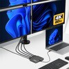 QUAD-USB-HDMI-ADAPT ディスプレイアダプター/USB-C接続/4画面/4K60Hz/140W USB PDパススルー充電 StarTech.com 73477507