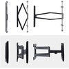 65SAP2-TV-WALL-MOUNT テレビ壁掛け金具/最大65インチ/耐荷重45kg/VESA 600×400対応/デュアル可動式アーム/多角度調整機能/超薄型スリム設計 StarTech.com 73477945