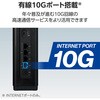 WRC-W703-B Wi-Fi 7 ルーター 無線LAN 有線10Gbps対応 6GHz対応 EasyMeshメッシュWi-Fi IPv6 IPoE AIセキュリティ エレコム 73478207