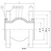F-FLEX 200Ax200L SS400 ゴム製球形フレキ SS400 JIS10KF 振動吸収・伸縮変位吸収・振動効果・耐圧性【Fフレックス】 大同特殊工業 73478487