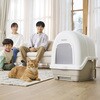DFT-52 ラクリーン 炭脱臭ファン付き猫トイレ アイリスオーヤマ 73534128