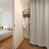 幅140×丈133cm 1枚入り 間仕切り UVカット 断熱保温 カーテン 2way仕様 マジキリブリンクレース ユニベール 73540035