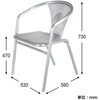 GM-0858LGY ALUMINIUM ERGO CHAIR(アルミニウムエルゴチェア) ダルトン 73551549